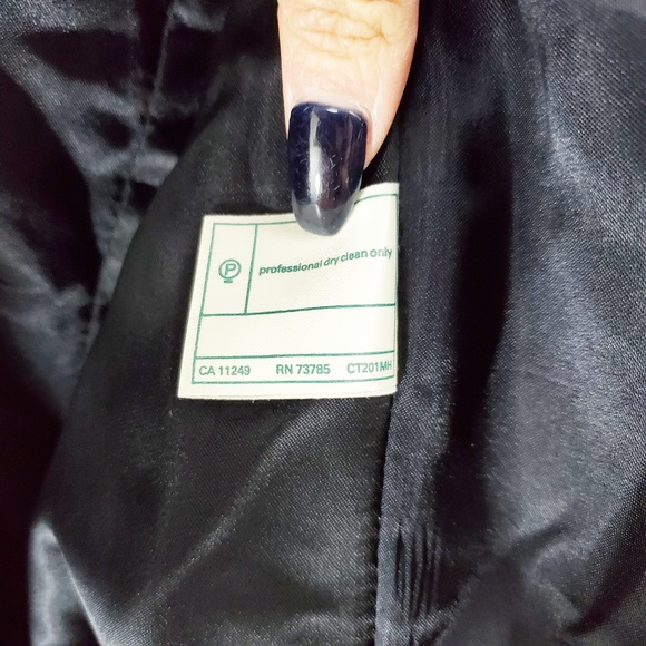 VTG 90s Laura Ashley British Wool Mohair Pea Coat - Picture 6 of 7